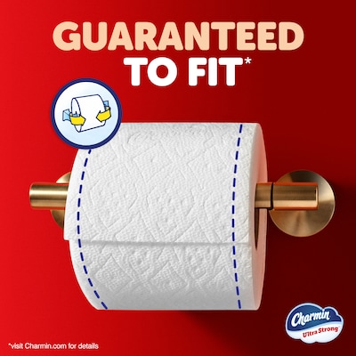 Charmin Ultra Strong Mega Toilet Paper, 2-Ply, White, 198 Sheets/Roll, 24 Rolls/Pack (132140)