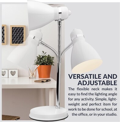 Newhouse Lighting Oxford LED Desk Lamp, 13", White (NHDK-OX-WH)