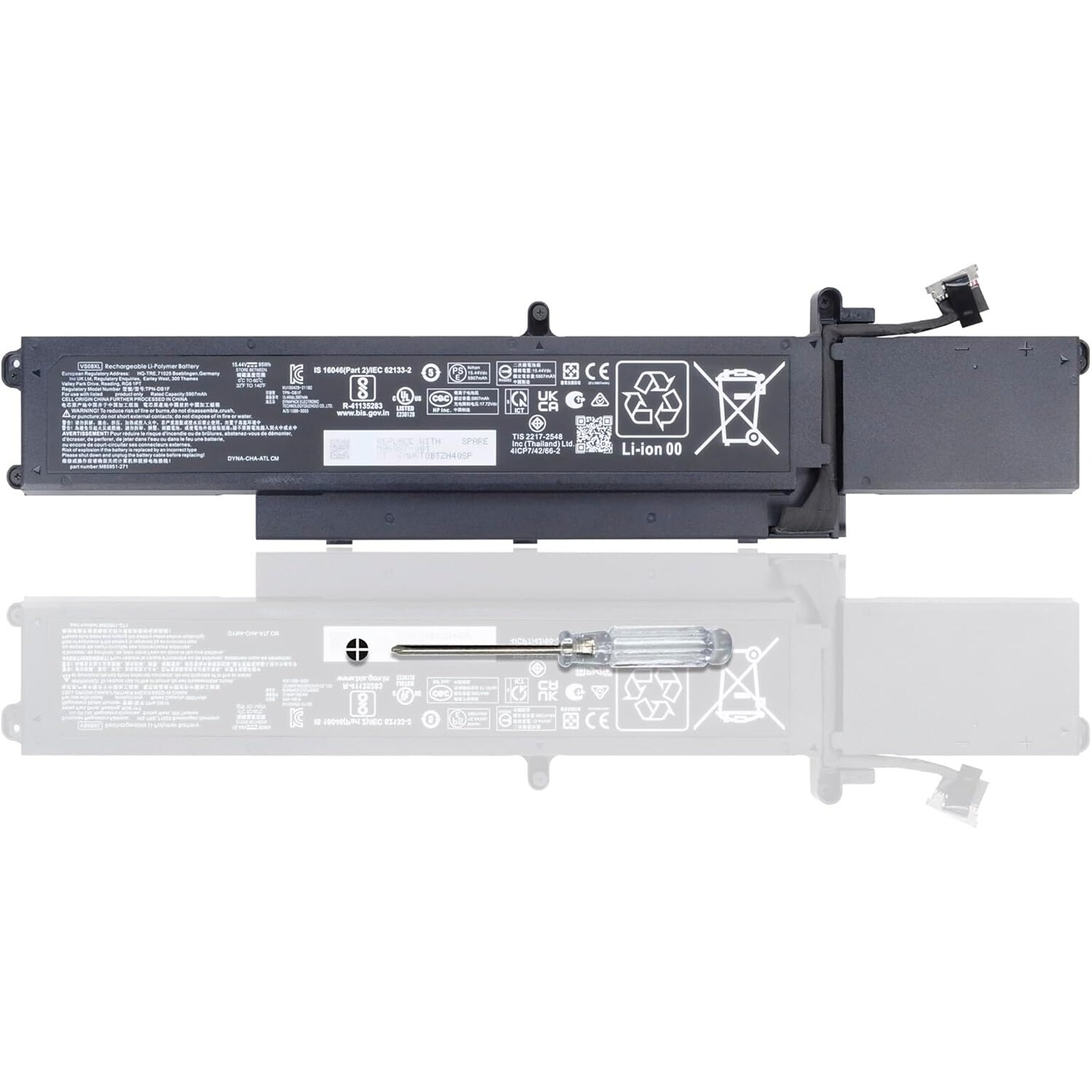 HP ZBook Lithium-ion Laptop Battery for HP ZBook Fury 16 G9, G10 Mobile Workstations (TPN-DB1F)
