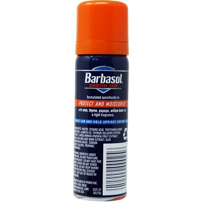 Barbasol Sensitive Skin Shaving Cream, 2 oz Trial Size Bottle, 12 Bottles/Dispensit Box, 12 Dispensit Boxes/Carton