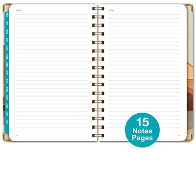 2025-2026 Global Printed Products Golden Desert 5.5" x 8" Academic Weekly & Monthly Planner, Paper Cover