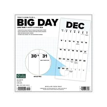 2024 Willow Creek Big Day 12 x 12 Monthly Wall Calendar, White/Black (32459)