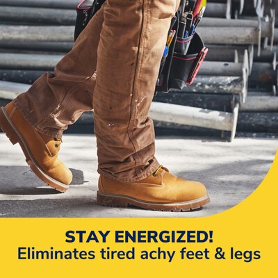 Dr. Scholl's Comfort and Energy Work Massaging Gel Insoles, Men Sizes 8-14, 2/Pair (DSC59062)