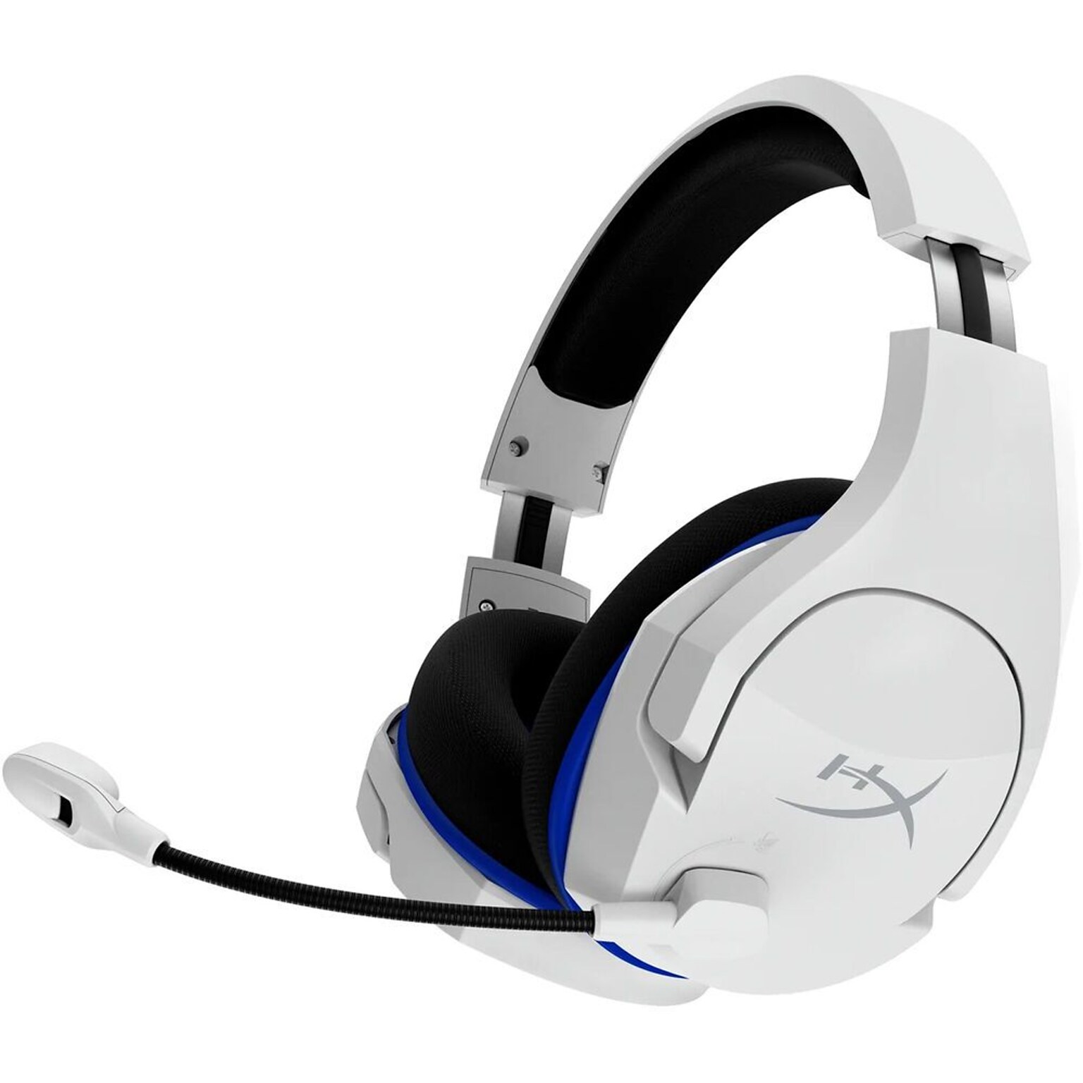 HP HyperX Cloud Stinger Core Wireless Noise Canceling Stereo Gaming Headset, White/Blue (4P5J1AA)