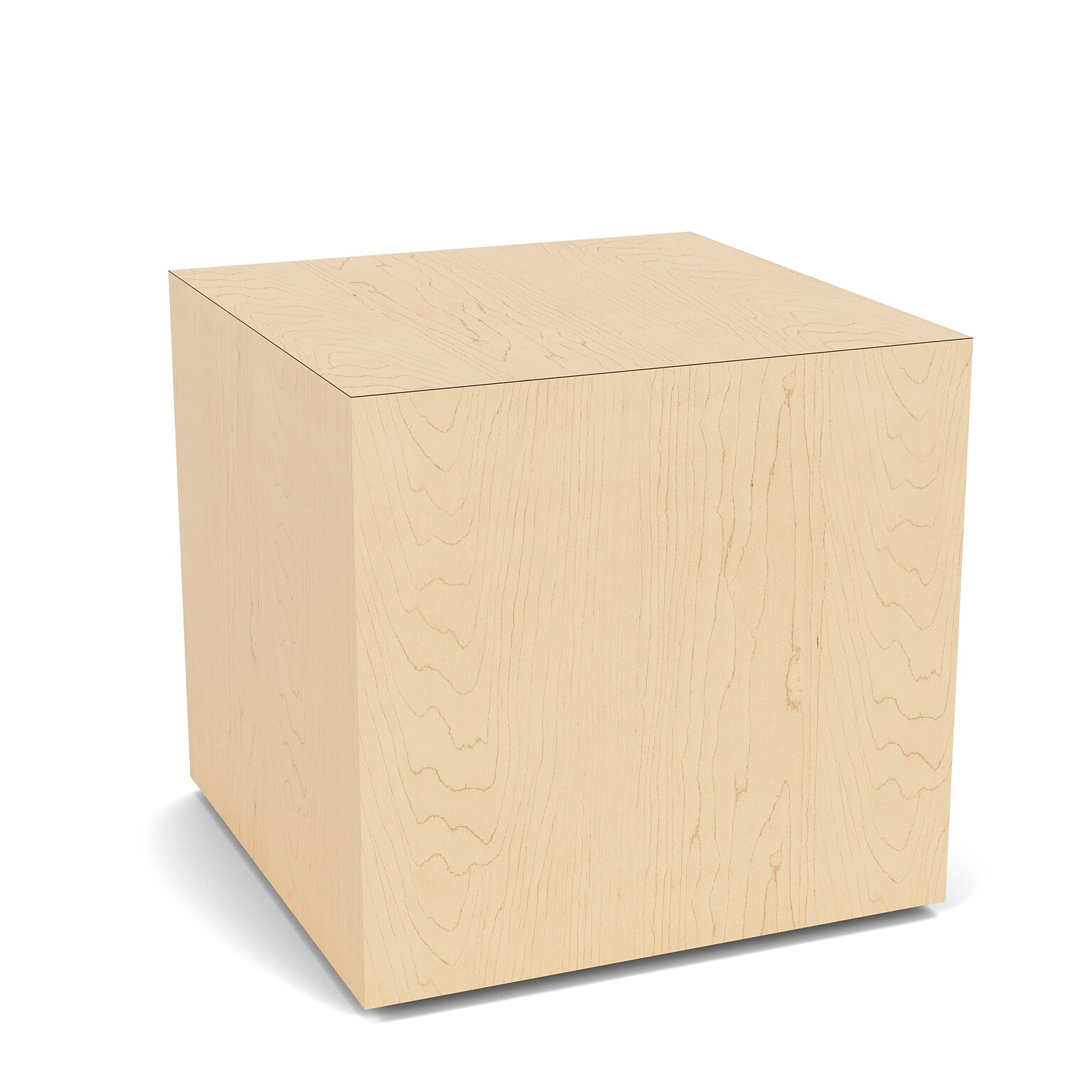 Lesro Mystic Lounge 17W x 17D Laminate End Table, Natural Maple (ML6316.TNM.DNM)