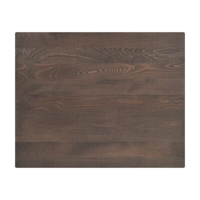 Flash Furniture Bennett 24"W x 30"D 1.5" Thickness Rectangular Table Top, Wooden, Dark Brown (GSF0032430DKBRN)