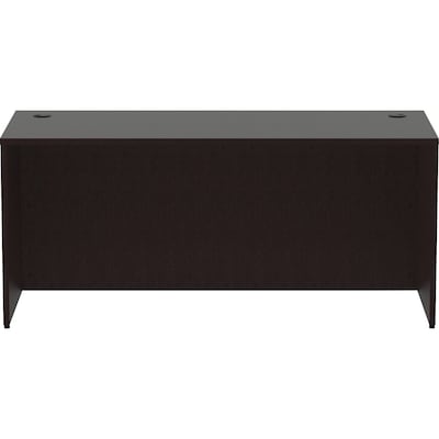 Lorell Essentials 66 W Executive Desk Shell, Espresso Brown (LLR18207)