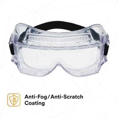 3M Centurion Impact Anti-Scratch Safety Goggles, Clear Lens, 10/Carton (40301-00000-10)