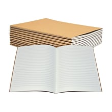 Better Office Composition Notebooks, 5.5 x 8.3, Narrow Ruled, 30 Sheets, Kraft, 12/Pack (25020-12P