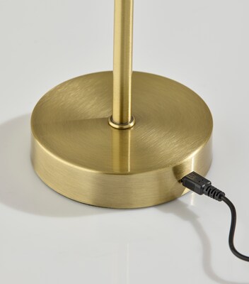 Adesso Benji LED Table Lamp, Antique Brass (3079-21)