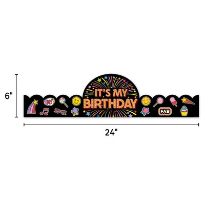 Creative Teaching Press Core Decor Happy Birthday Crowns, 24" x 6", 30/Pack (CTP11015)