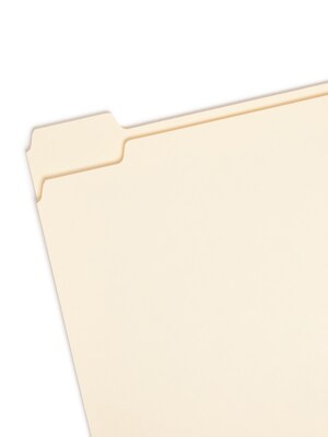 Smead File Folder, 1/5-Cut Tab, Letter Size, Manila, 100/Box (10350)