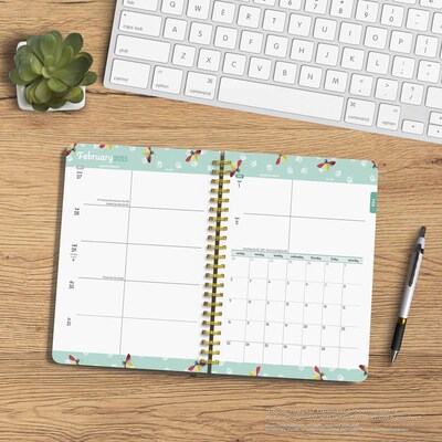 2025 BrownTrout Busy Bees 6" x 7.75" Weekly Desk Planner, Paper Cover, Multicolored (9781975478438)