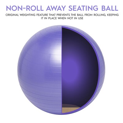 Bouncy Bands Balance Ball, 45cm, Purple (BBAWBS45PU)