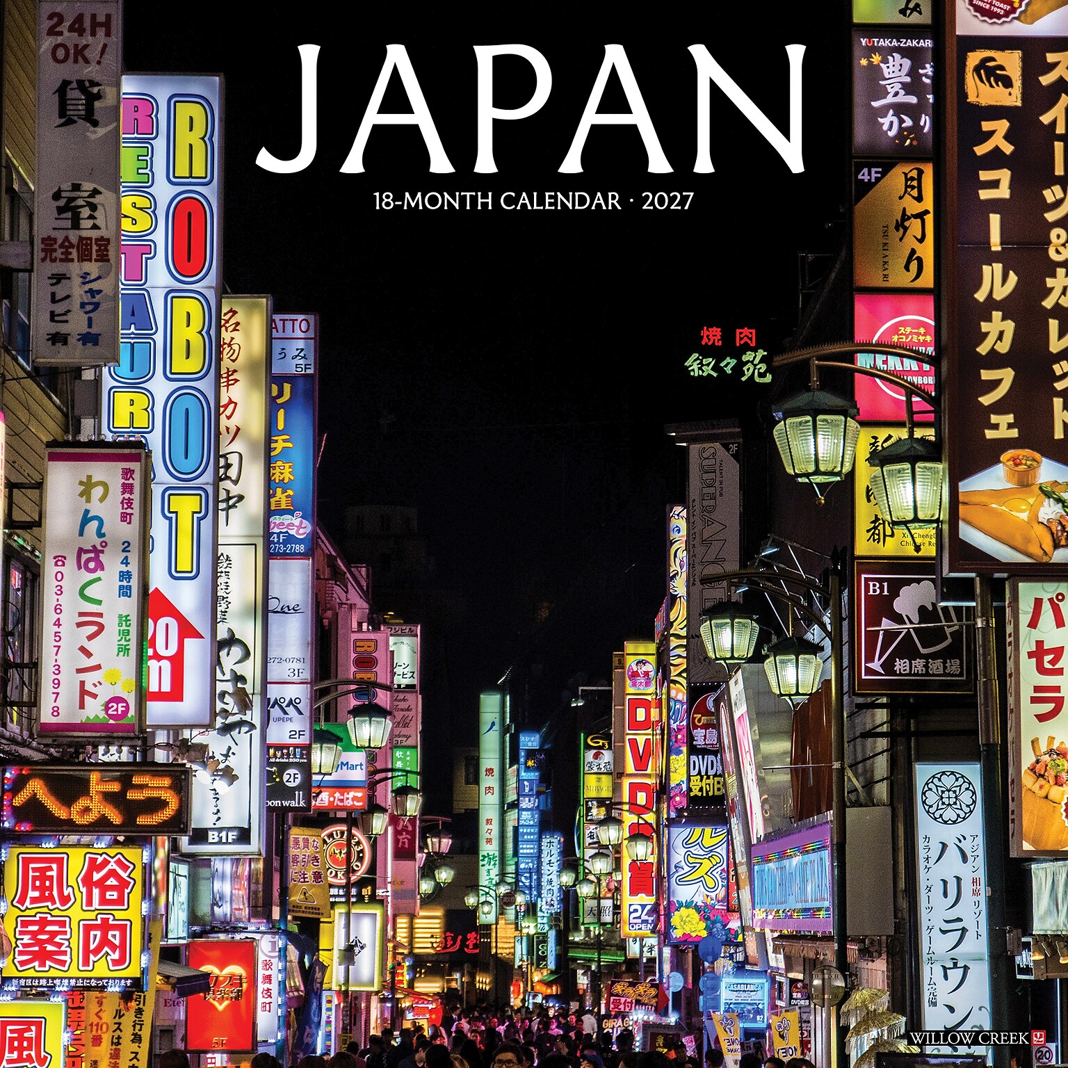 2027 Willow Creek Japan 12 x 12 Monthly Wall Calendar, Assorted Colors (60865)