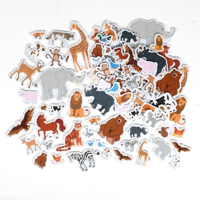 Ready2Learn Foam Animal Stickers, Multicolored, 168/Pack (CE-10094)