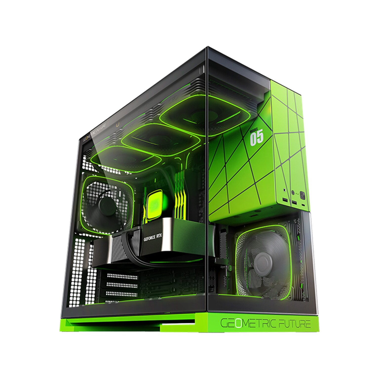 Skytech Viper Gaming Desktop Computer, NVIDIA GeForce RTX 4060, AMD Ryzen 7 5700, 32GB RAM, 1TB SSD, Windows 11, Green