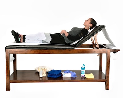 Viva Comfort Adjustable Exam Table, 400 lbs. Capacity, Mahogany (ADI996-03-MA-MK)