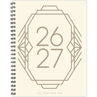 2026-2027 Willow Creek 8.5 x 11 Academic Weekly & Monthly Planner, Champagne Crest (65501)