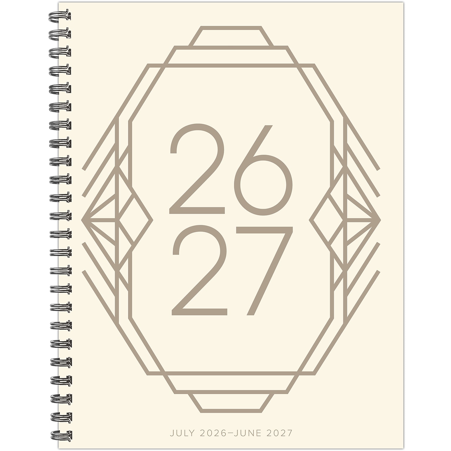 2026-2027 Willow Creek 8.5 x 11 Academic Weekly & Monthly Planner, Champagne Crest (65501)