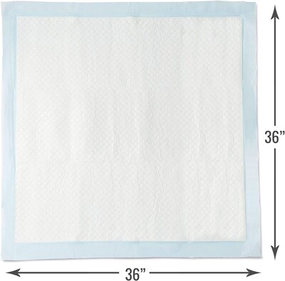 DMI Disposable Incontinence Pads, 36" x 36", 50 Pads/Pack, 2/Pack (560-7097-1900KI)