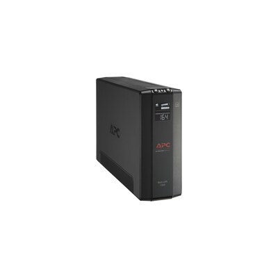 Schneider Electric Back UPS Pro Battery Backup and Surge Protector, Compact Tower, 1500VA, AVR, LCD, 120V, Black (BX1500M)