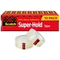 Scotch Super Hold Transparent Tape, Refill, 3/4 in x 800 in, 10 Tape Rolls, Home Office and Back to School Supplies