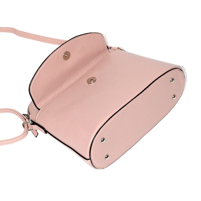 Nicci Cross-Body Bag with Front Flap, Blush (NH05-BLS)