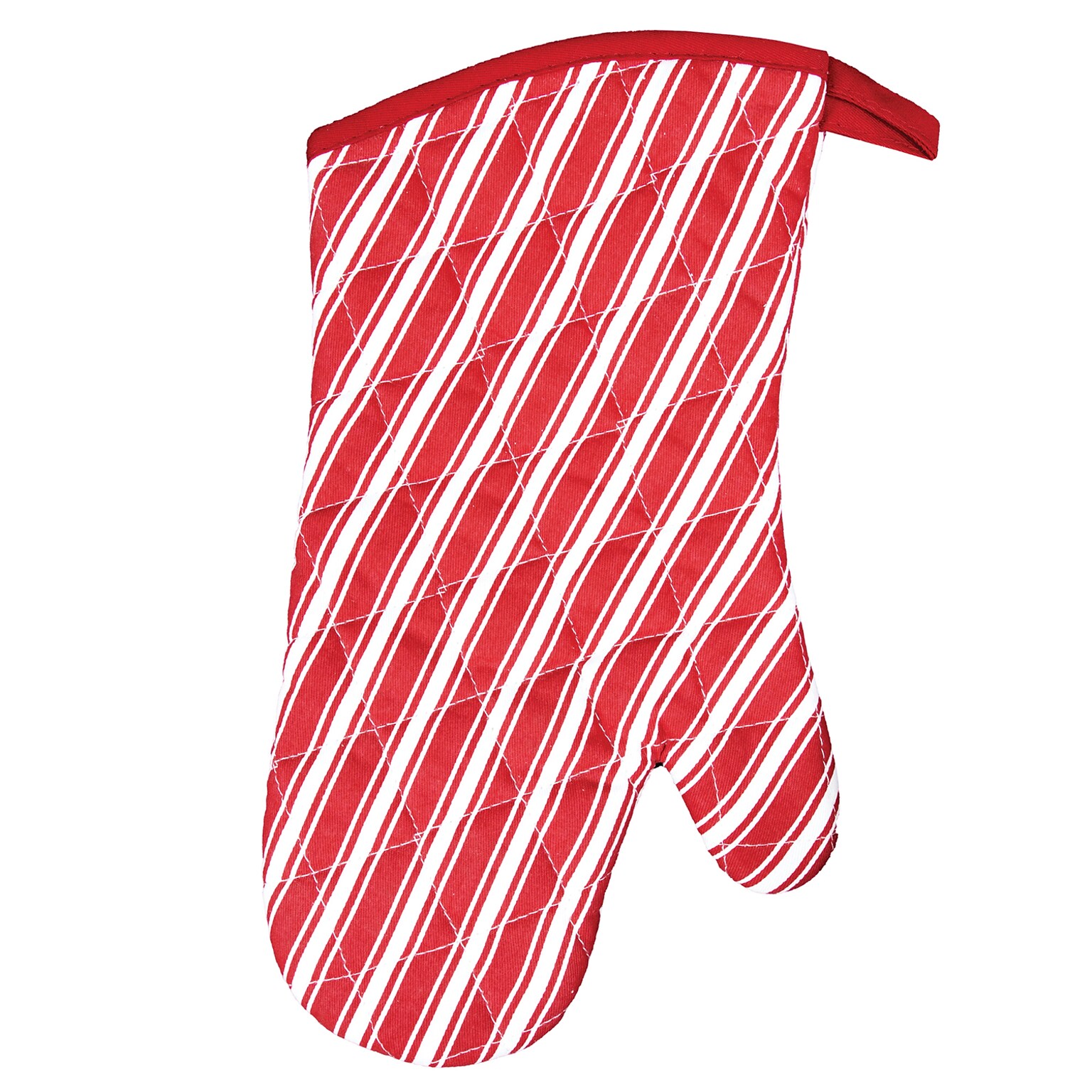 Better Houseware Striped Oven Mitt, Red (BTH1684R)