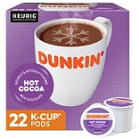 Dunkin Donuts Milk Chocolate Hot Cocoa, Keurig® K-Cup® Pods, 22/Box (611227377215)