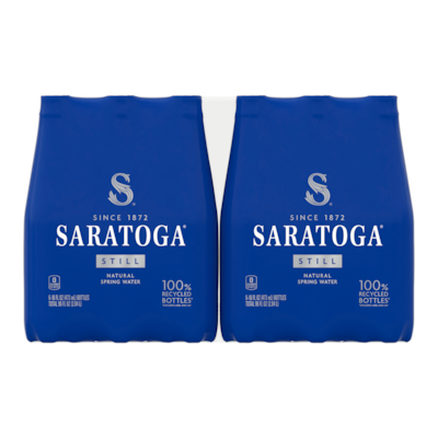Saratoga Spring Water, 16 oz., 6 Bottles/Case, 4 Cases/Carton (STG-19990373)