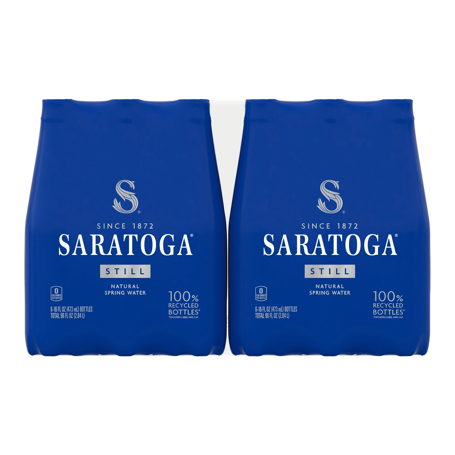 Saratoga Spring Water, 16 oz., 6 Bottles/Case, 4 Cases/Carton (STG-19990373)