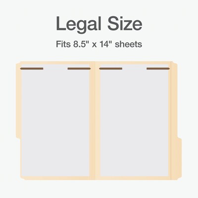 Pendaflex Heavy Duty File Folder, 1-Tab, Assorted, Legal Size, Manila, 50/Box (1007067)