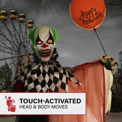 Haunted Hill Farm Life-Size Animatronic Clown (HHCLOWN-7FLSA)