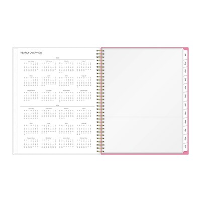 2025-2026 Blue Sky Roosevelt 8.5" x 11" Academic Year Weekly & Monthly Planner, Plastic Cover, Multicolored (128691-A26)