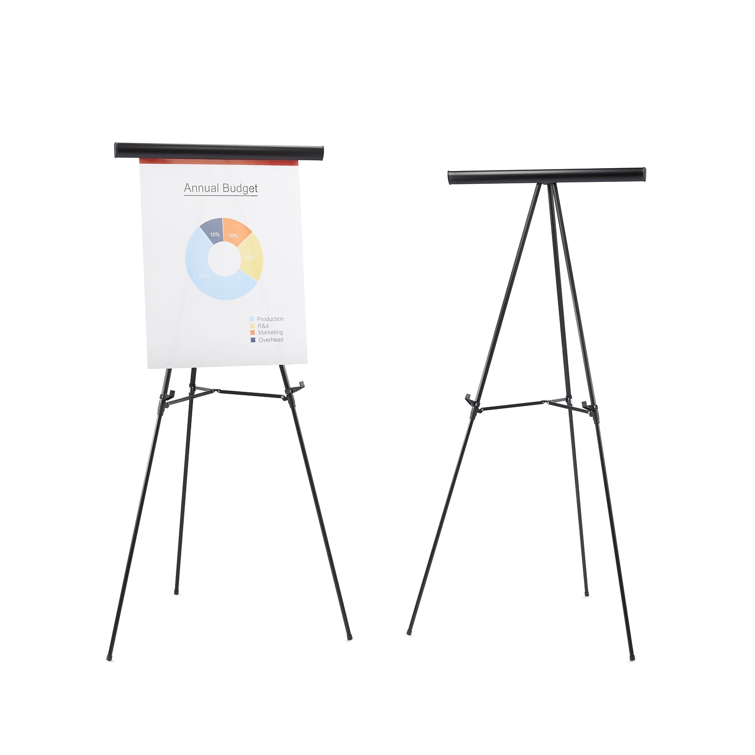 Quill Brand® Tri-Lite Display Easel, Black Steel (28220US/50449US)