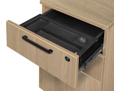 Regency Legacy Box File Pedestal Drawer Unit, Noble Oak (LPBBF22NO)