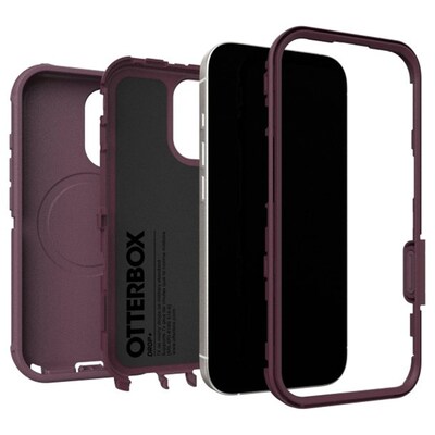 OtterBox Defender Pro MagSafe Phone Case for iPhone 17, Shock Absorbing, Purple Mystery (77-98409)