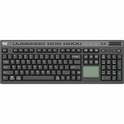 Adesso EasyTouch 445 Wired Touchpad Keyboard, Black (AKB-445UB)