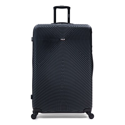 DUKAP Inception 33.86" Hardside Suitcase, 4-Wheeled Spinner, TSA Checkpoint Friendly, Black (DKINC00XL-BLK)