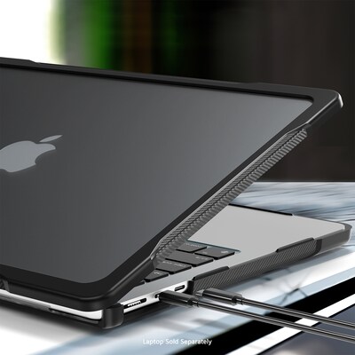 SaharaCase Raider Series Laptop Case for MacBook Pro 16-Inch (2021–2025, M1–M5), Black/Clear (LT00044)