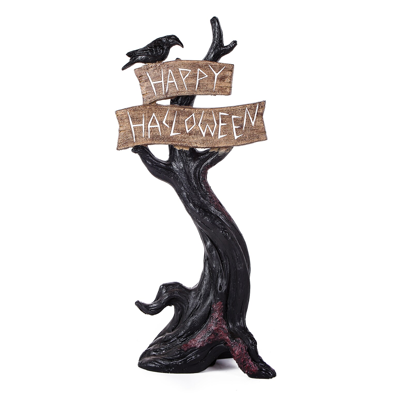 National Tree Company 32 Halloween Tree with Sign (HH75-193197ZBK1)