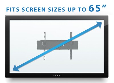 Mount-It! Full Motion Articulating Corner TV Wall Mount for 24" to 65" TVs, Black (MI-346L)