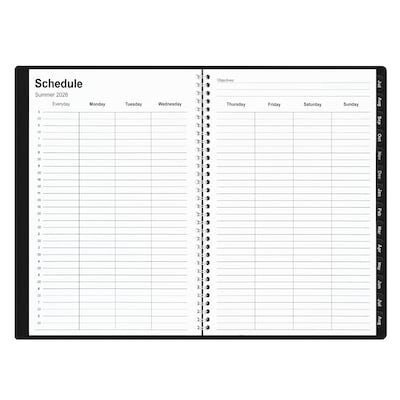 2026–2027 Staples 8" x 11" Academic Monthly Planner, Black (ST23571-27)