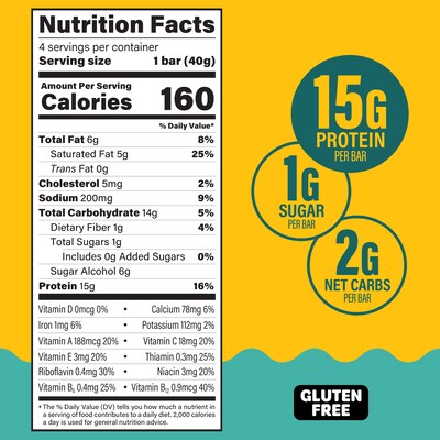 FULFIL Chocolate Salted Caramel Flavor Vitamin & Protein Standard Bar, 5.62 oz., 6/Pack (220-02914)