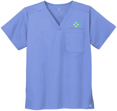 WINK UNISEX WORKFLEX CHEST POCKET V-NECK TOP