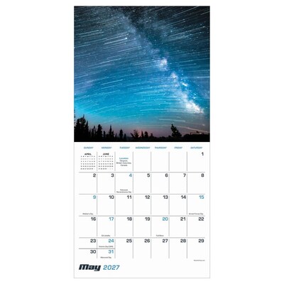 2027 TF Publishing Stargazing 7" x 7" Monthly Wall Calendar, Multicolored (27-2010)