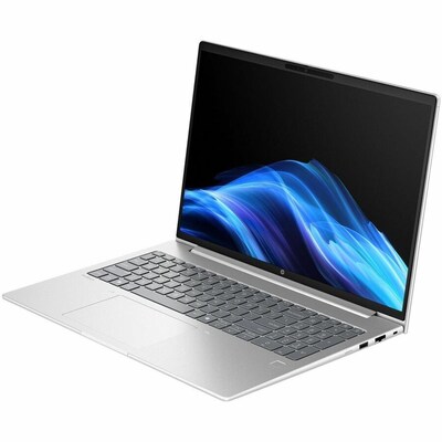 HP ProBook 4 G1a 16" LCD AI Laptop, Copilot+ PC, AMD Ryzen 5, 16GB RAM, 256GB SSD, Backlit Keyboard, Windows 11 Pro, Silver