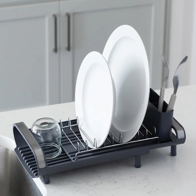Better Houseware Steel Dish Racks, Gray/Silver (BTH3426)