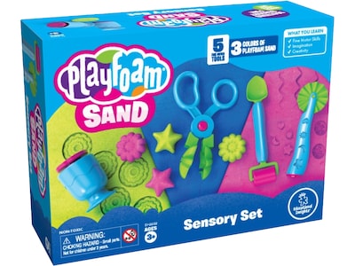 Educational Insights Playfoam Sand Sensory Set, Assorted Colors (2232)